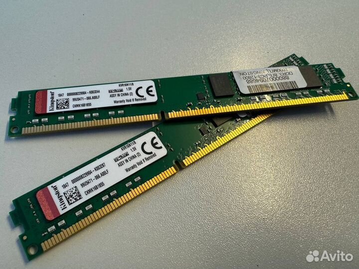 Оперативная память HyperX fury DDR3 2X8