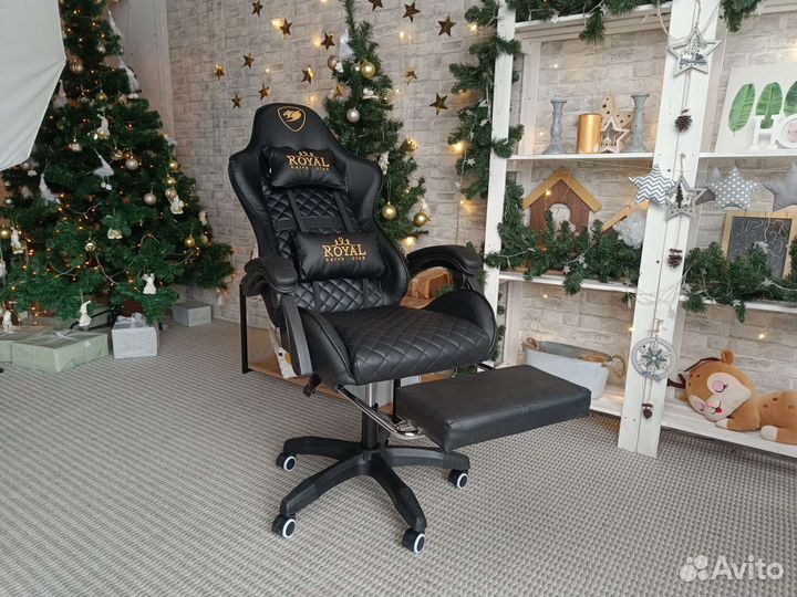 Игровое кресло кожаное