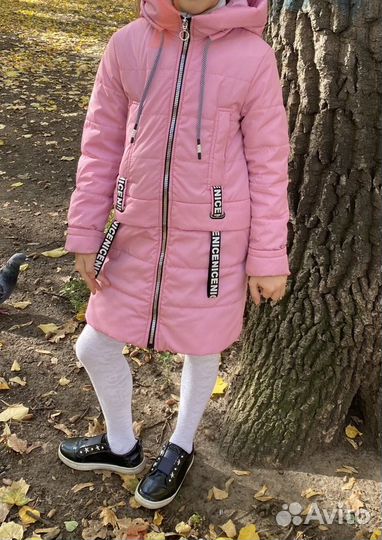 Пальто для девочки, 128