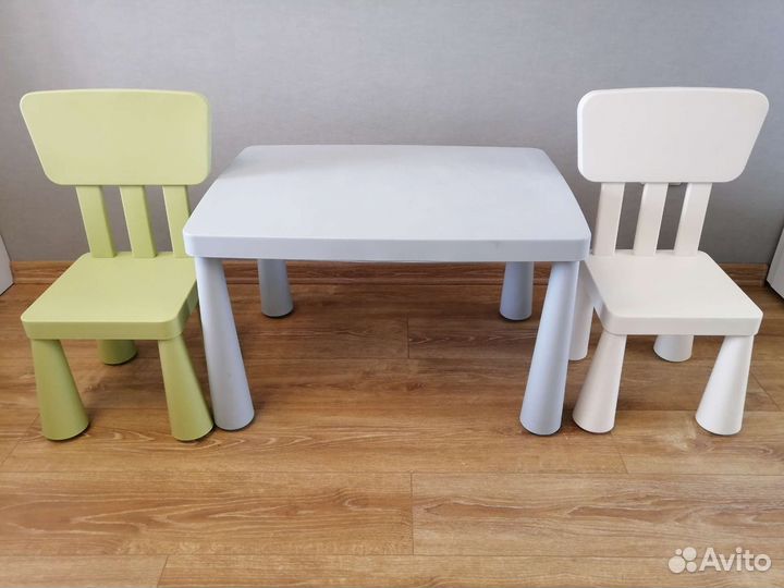 Детский стол и стульчики IKEA Mammut