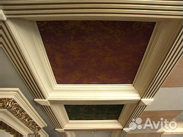 Деревянный потолок из массива дерева