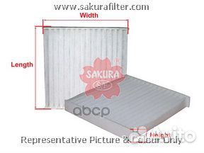 Фильтр салона honda jazz 08- CA16130 Sakura