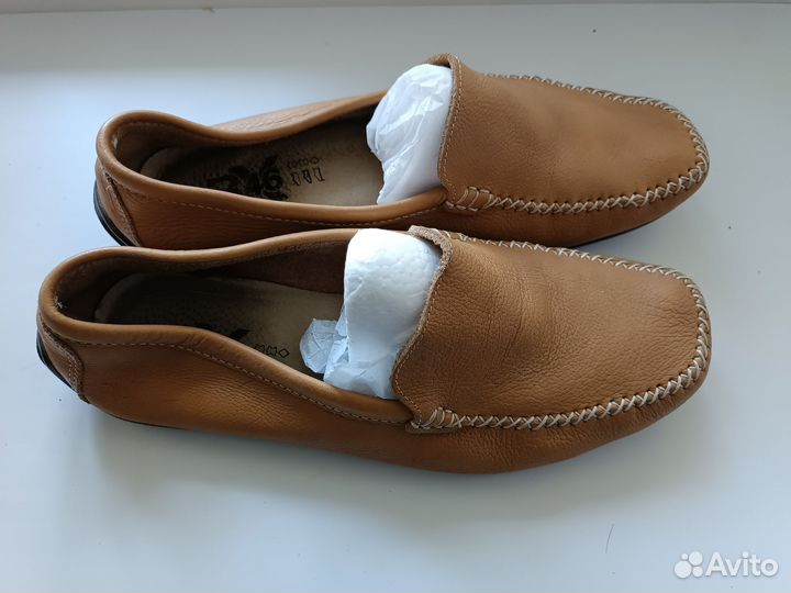 Мокасины мужские кожа
