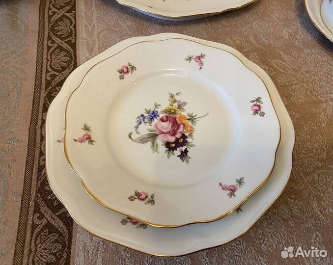 Сервиз столовый Мейсенский букет Bohemia