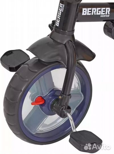 Велосипед трехколесный premium синий werter berger