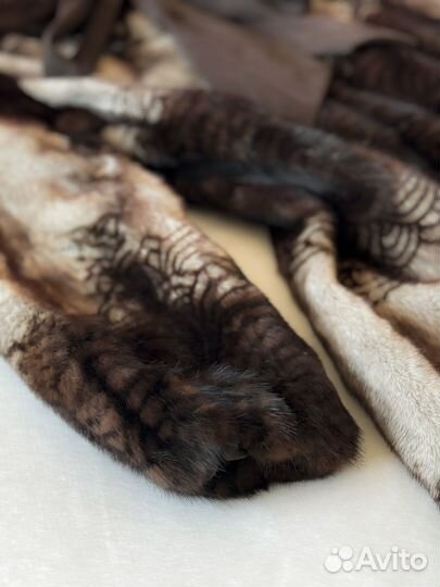 Шуба норковая 48-50 коричневая