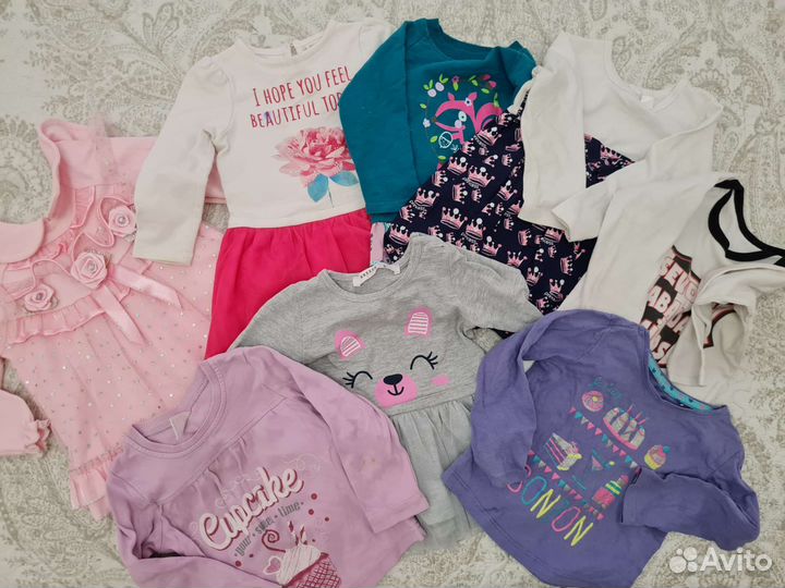 Детская одежда для девочек 68-80 размер (пакетом)