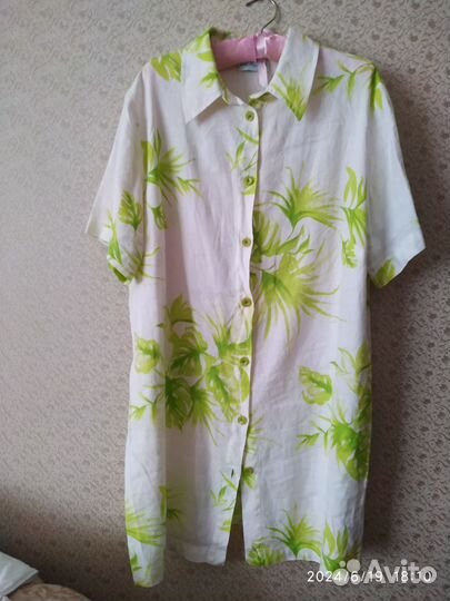 Платье туника лён 52 размер Германия бронь