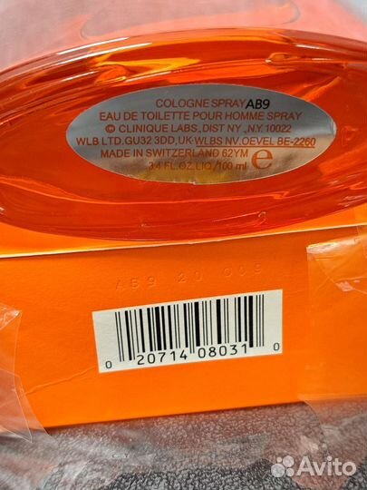 Clinique happy for men 100ml оригинал туал.вода