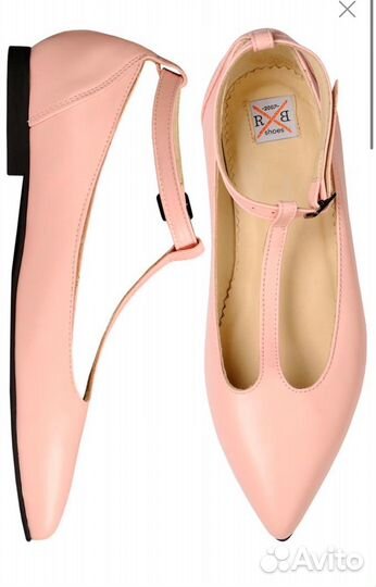 Туфли кожаные розового цвета 