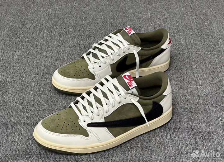 Air jordan 1 low travis scott medium olive