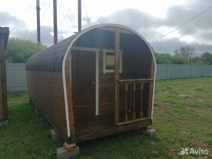 Банька с верандой