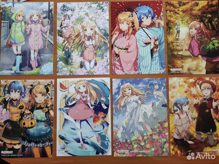 Аниме открытки Amiami