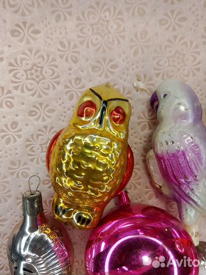 Елочные игрушки СССР на прищепке