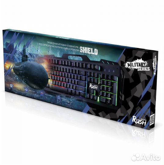 Клавиатура smartbuy rush shield USB черная