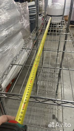 Стеллаж сетчатый двойной, для посуды