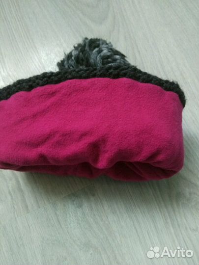 Шапка зимняя, вязанная, теплая для мальчика