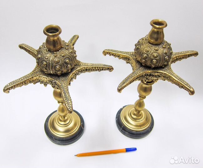 Морские подсвечники «Наутилиус» 19 век