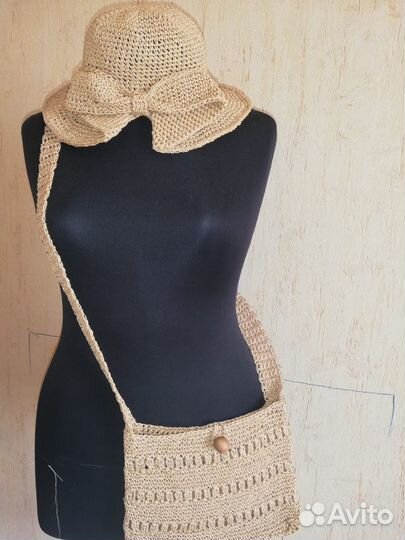 Шляпа женская, сумка летняя