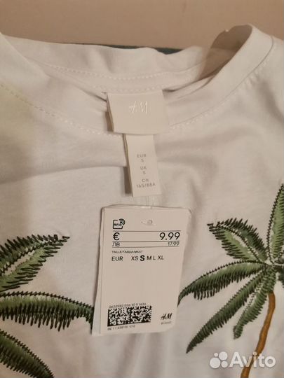 Футболка Новая H&M, размер 46