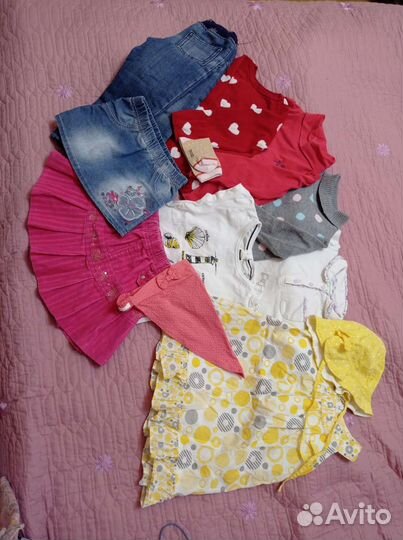 Платья 92-98,джинсы,вещи для садика,дома 86-92р