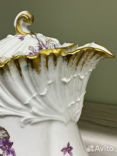 Антикварный кофейный сервиз Limoges, Франция