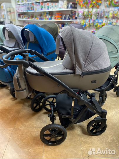 Коляска AIR 2в1 (bexa) (03 (латте кожа+латте)