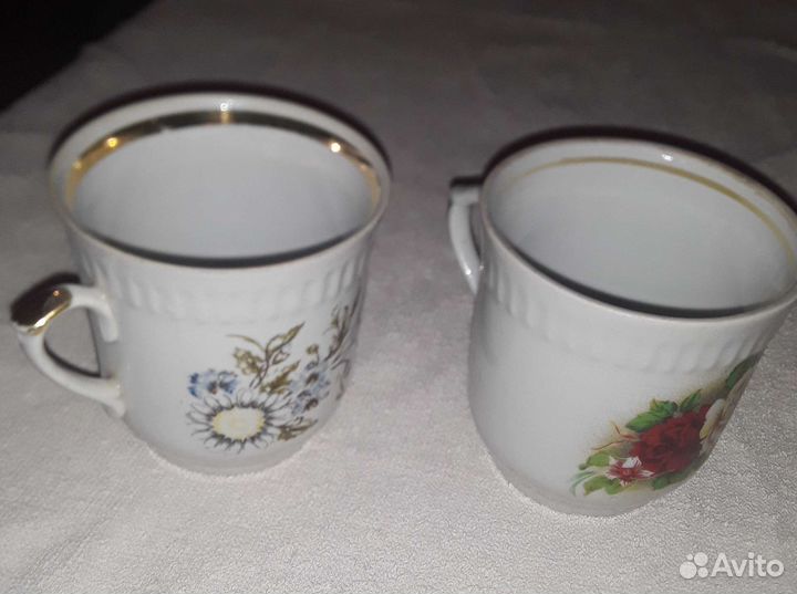 2 бокала с ручкой СССР Городницкий ф.з