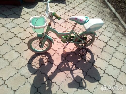 Двухколесный велосипед с доп.колесами