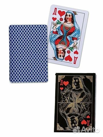 Карты игральные 36 шт. с пластиковым покрыфтием