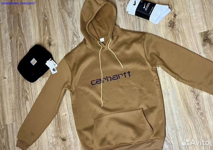 Худи Carhartt на флисе 3 цвета новые (Арт.87481)