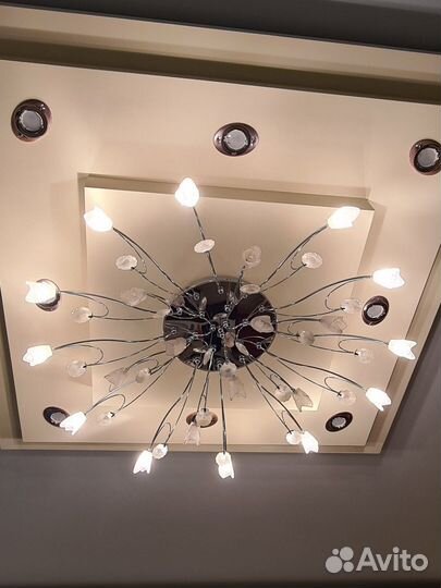 Люстра потолочная подвесная бу