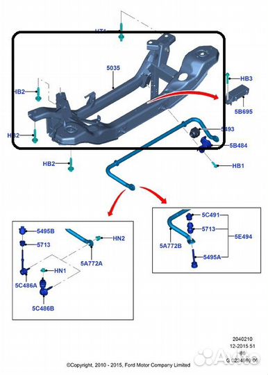 Задняя балка Ford Focus седан pnda 1.6L duratec