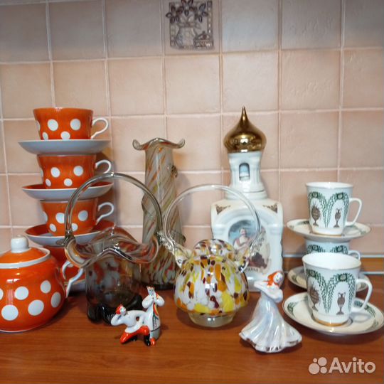 Фарфор,стекло, хрусталь.Винтаж