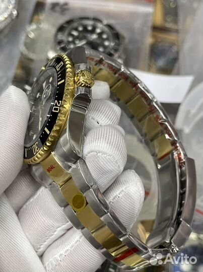 Часы rolex sea-dweller two-tone bracelet m126603