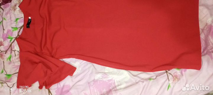 Вечернее платье 46 размера красное