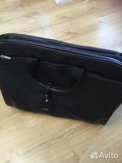 Дорожная мужская кожаная сумка dr koffer