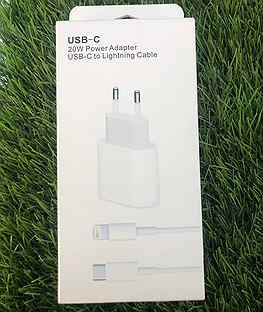 Комплект зарядки Apple 20W адаптер USB-C Lightning