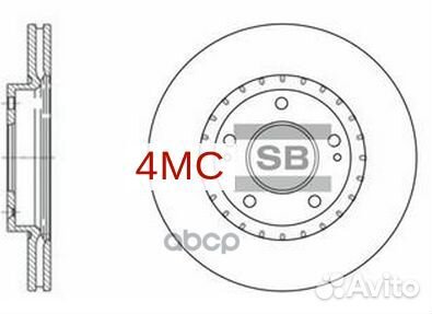 Диск тормозной передний creta 2WD/ceed 12/elan