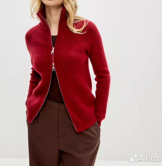 Кашемировые свитер на молнии женский