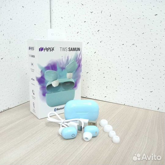 Наушники TWS hiper samun зеленые