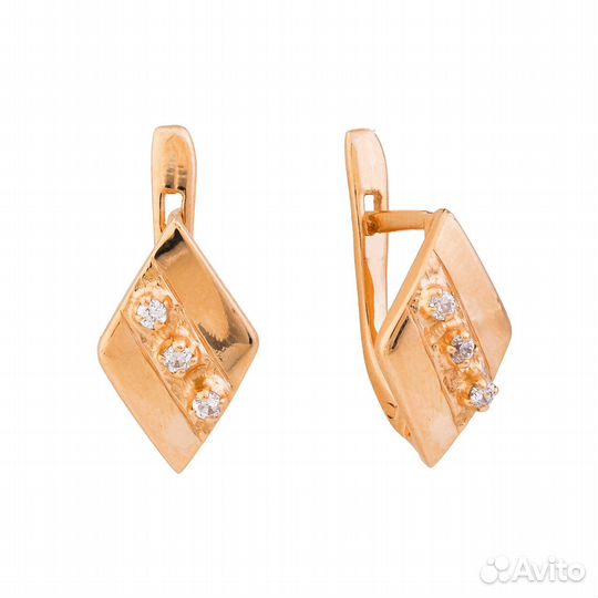 Серьги золотые