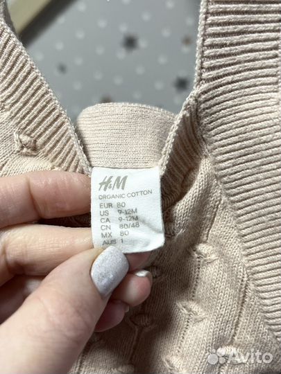 Комбинезоны H&M Organic Cotton, размер 80