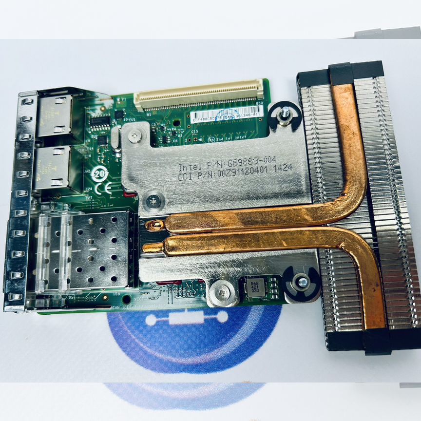 [C63DV] Сетевая Карта Dell 2x10g Sfp+ 2x1g Rj45 C63dv