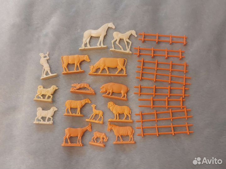 Фигурки животных ферма. СССР