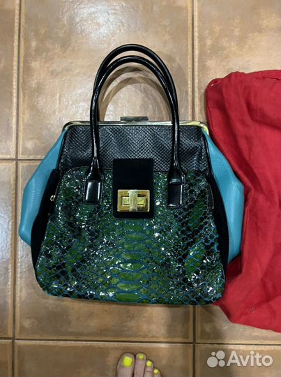 Сумка braccialini кожа оригинал