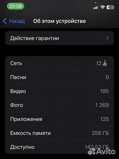 iPhone X, 256 ГБ