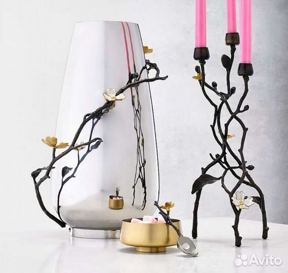 Подсвечник Канделябр Michael Aram Dogwood Кизил