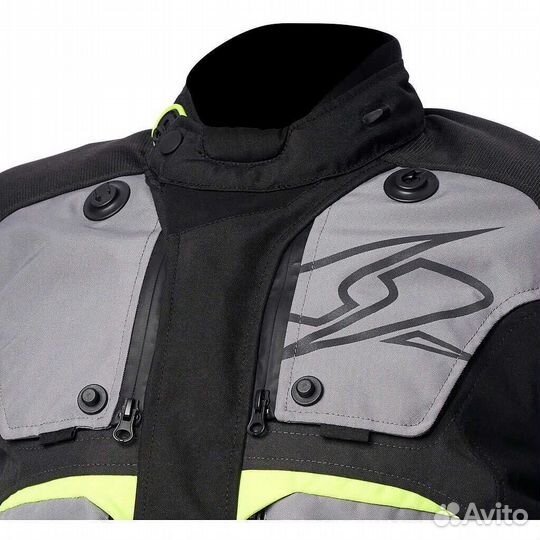 Motorcycle Fabric мотокуртка Spyke equator Dry Tecno Gray Black Yellow Fluo