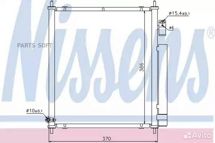 Радиатор кондиционера honda jazz (2002) 1.2 idsi